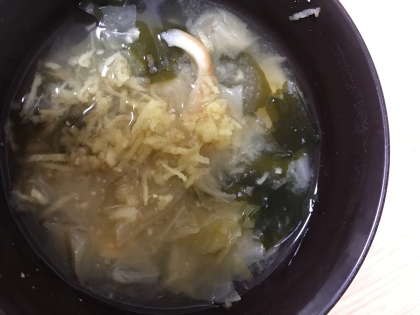 出汁入らず「サバ缶味噌汁」