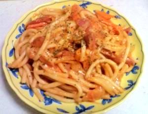 牛乳とケチャップで簡単 トマトクリームパスタ レシピ 作り方 By ばれりーなまま 楽天レシピ