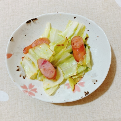 魚肉ソーセージと野菜の炒め物
