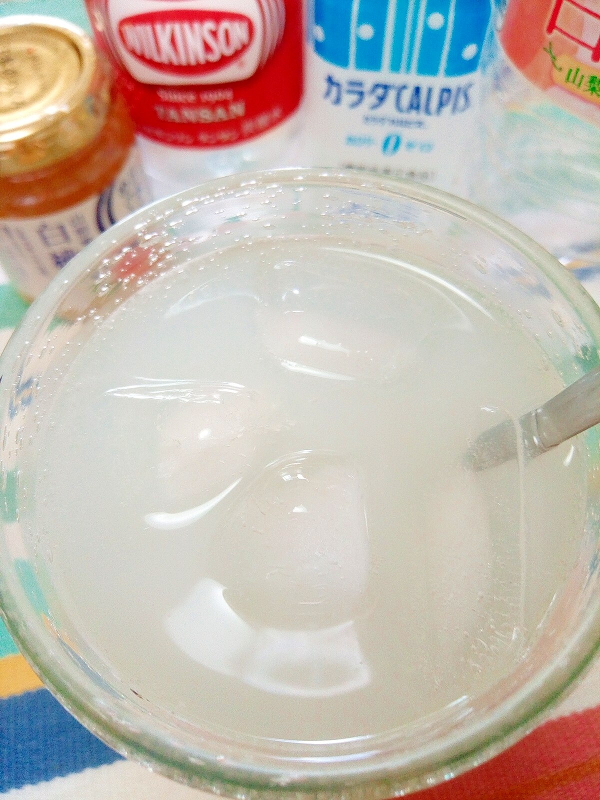 アイス ピーチカルピスソーダ レシピ 作り方 By Nyan260 楽天レシピ