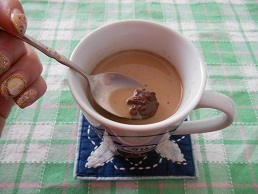 チョコレートを溶かして✿濃厚チョコレートドリンク❤