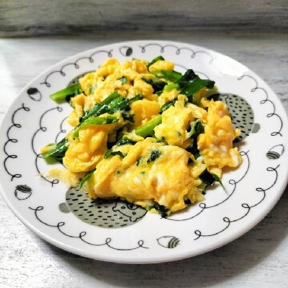 きょうはこちら♬甘めの卵に食感残したシャキシャキのニラめっちゃ合う❣これ３倍量で作りたかった〜(๑´ڡ`๑)ぺろりと食べれる美味しさ✨今日もご馳走様でした♡