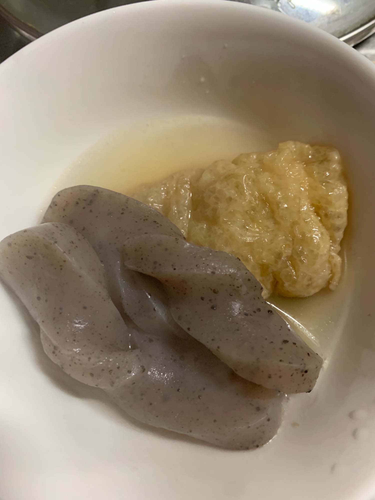 こんにゃくと油揚げの煮物