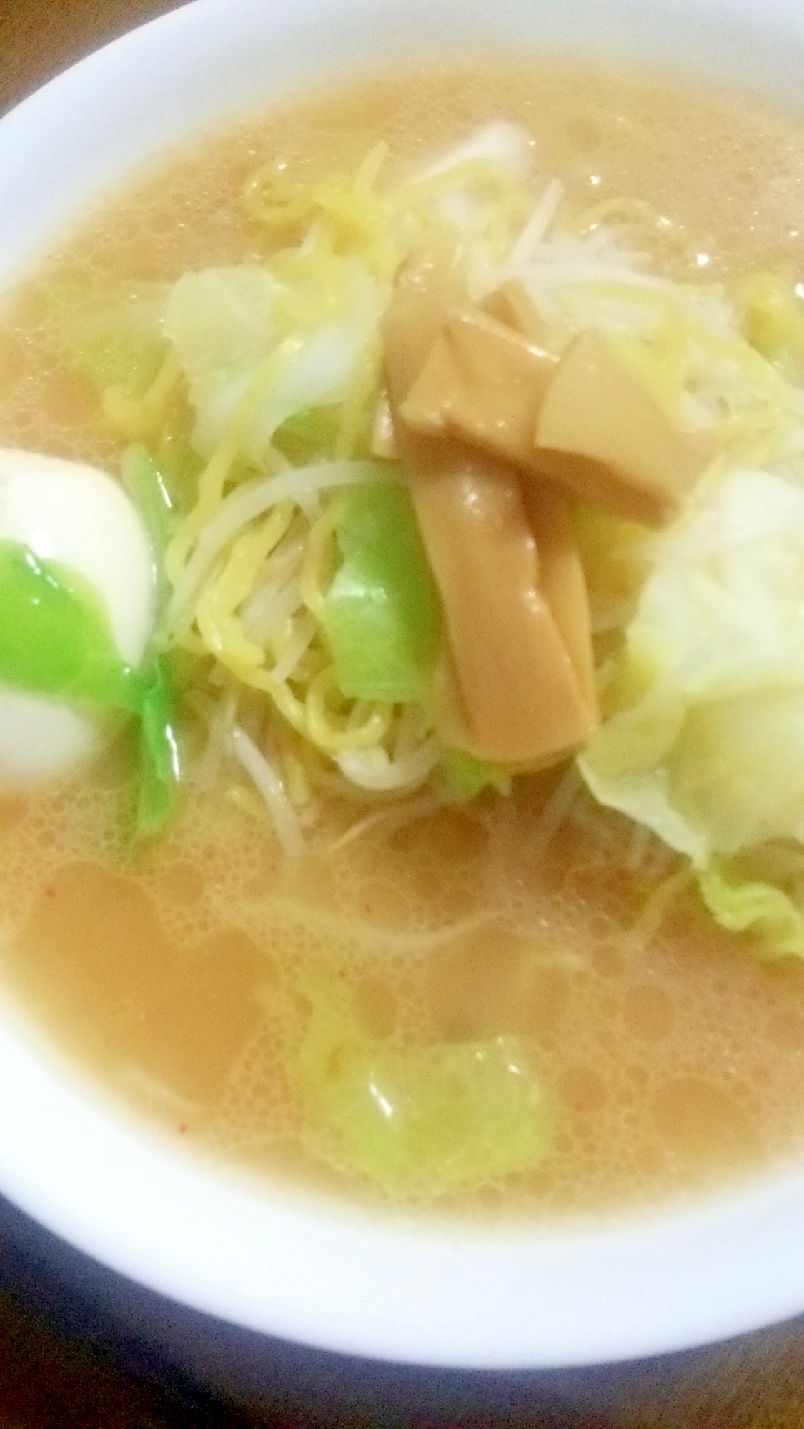 濃厚味噌ラーメンに、