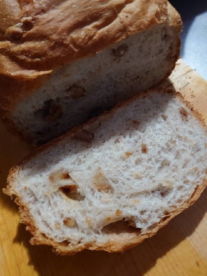 ホームベーカリーで作る鬼くるみパン