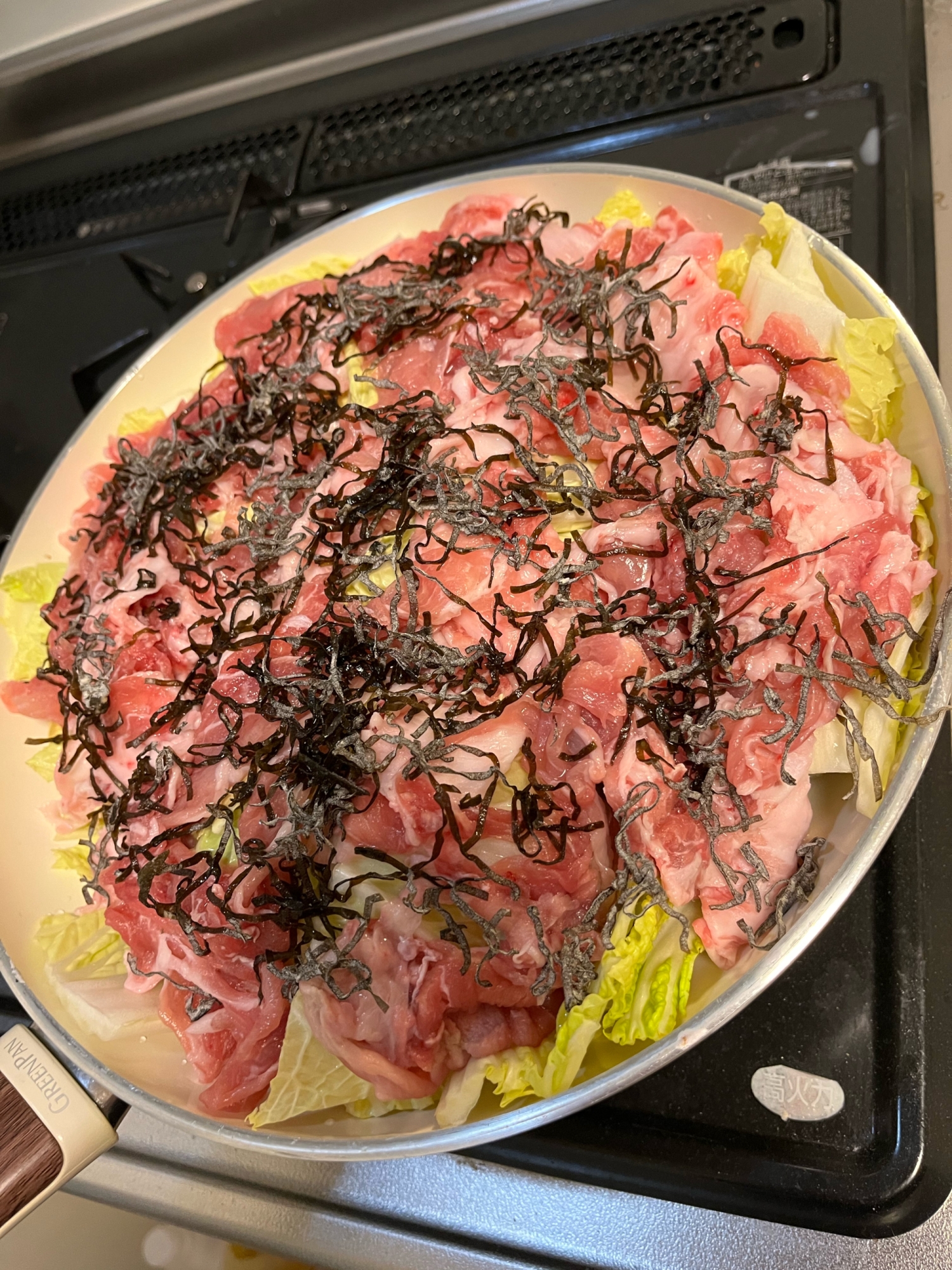 白菜と豚の塩昆布煮