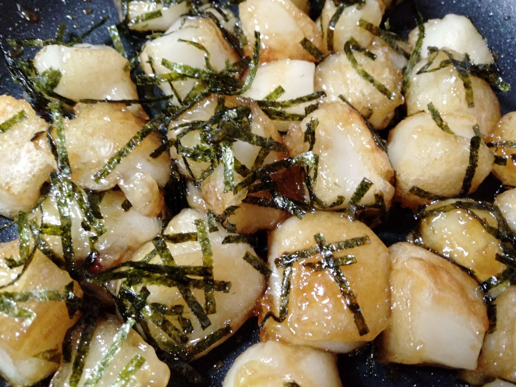 砂糖しょうゆバター刻み海苔お餅