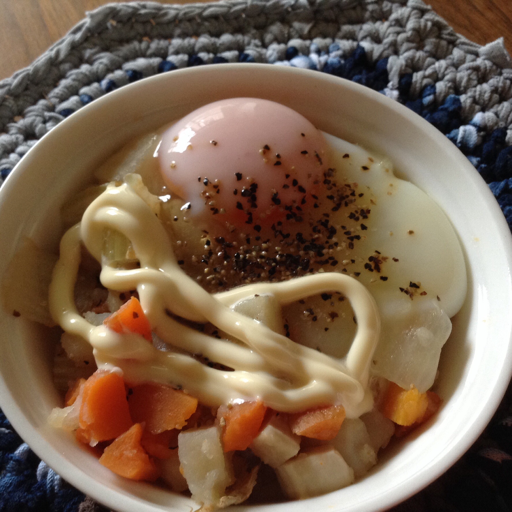 野菜の重ね煮のエッグスラット風