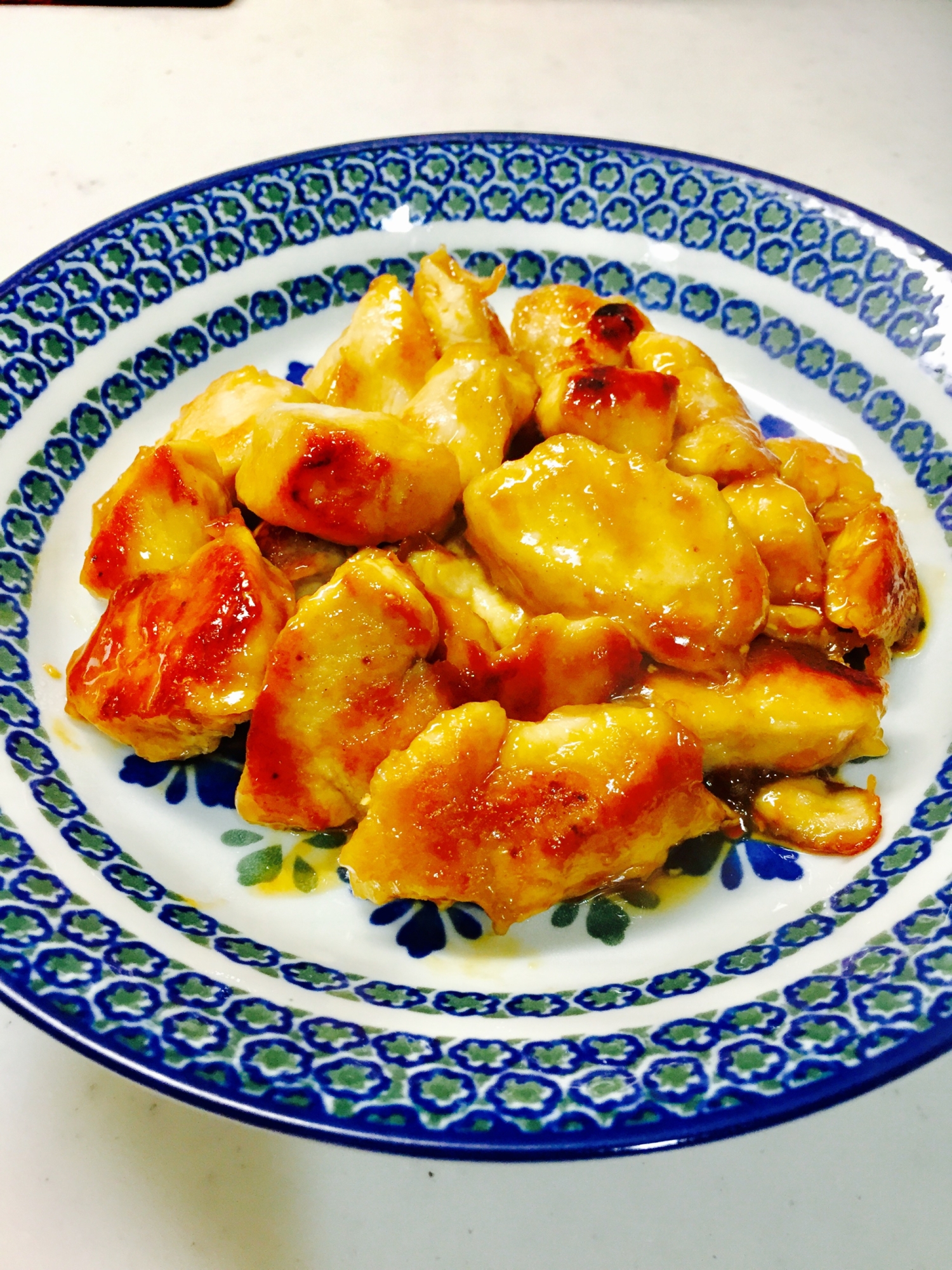 鶏胸肉の黒酢炒め