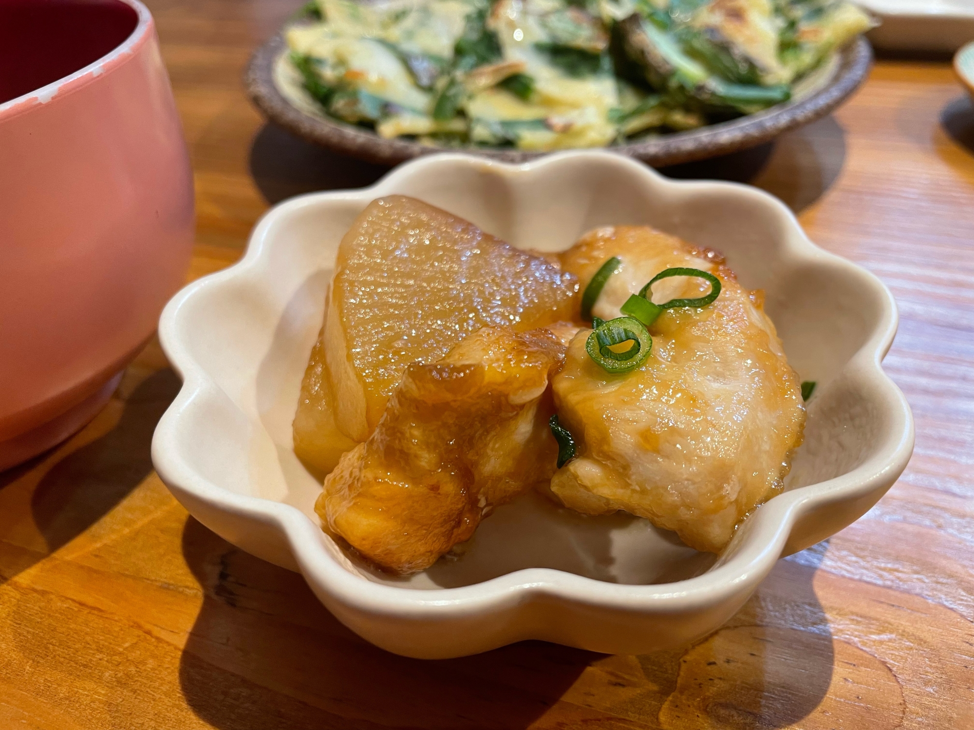 節約☆鶏むねと大根のとろとろ照り焼き