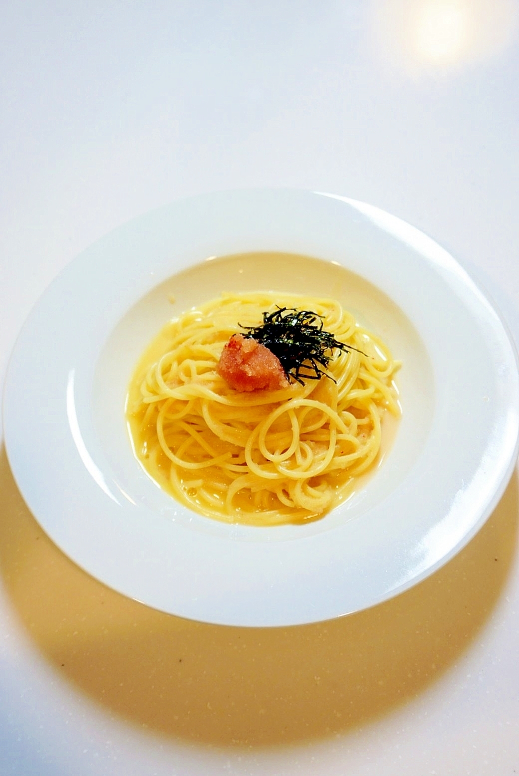 レストランの味わい！発酵バターと明太子のパスタ