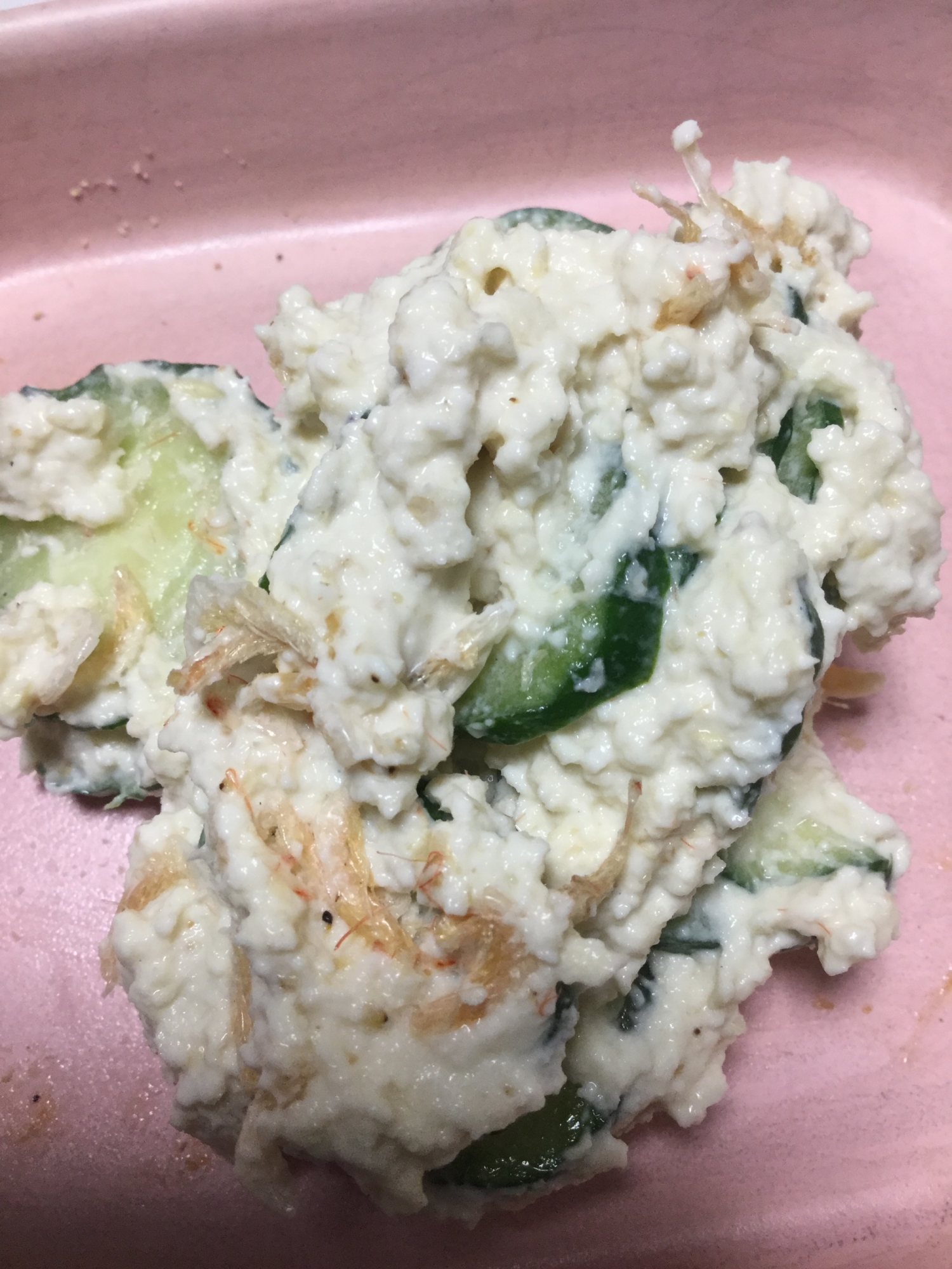 豆腐とおからパウダーで白和え風