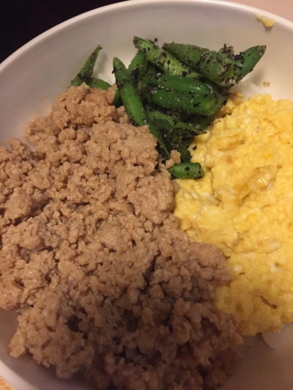 ほうれん草がなかったのでいんげんで。どれもおいしい味付けでした