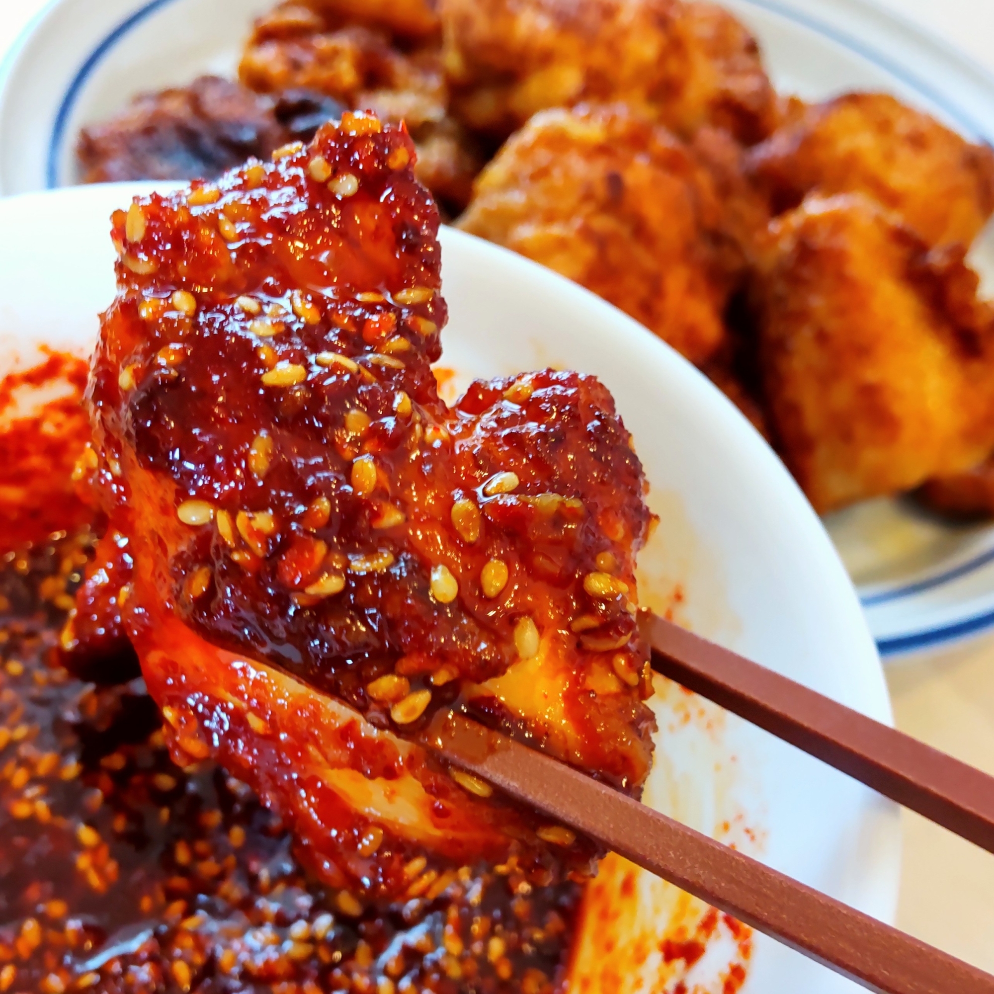 【揚げ焼き】つけダレのヤンニョムチキン