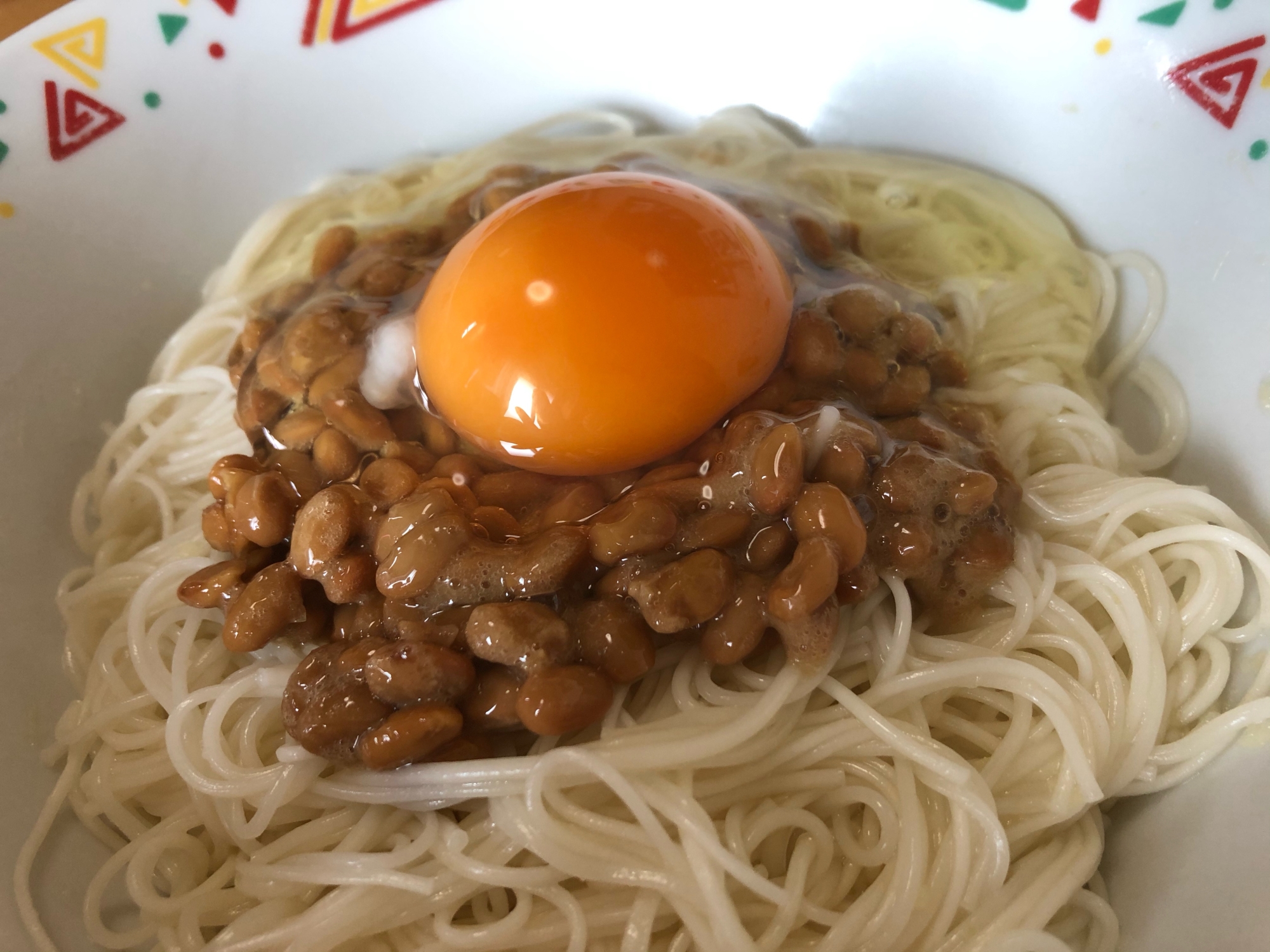 簡単激うま!納豆油そうめん