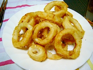 おつまみに(/・ω・)/イカの香味から揚げ☆