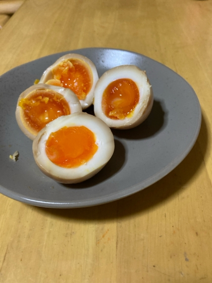 味付け卵作ってみました。食べるのが楽しみ٩(๑❛ᴗ❛๑)۶