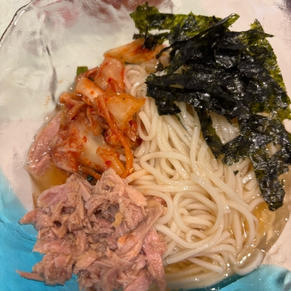 ツナキムチそうめん