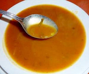 カレー風味の野菜スープ　
