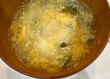 【汁物】玉ねぎの卵スープ