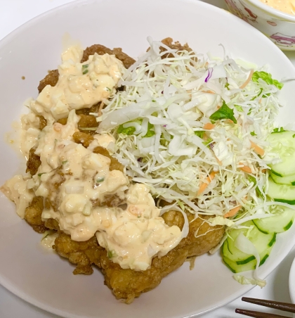 ムネ肉で‼簡単チキン南蛮♡