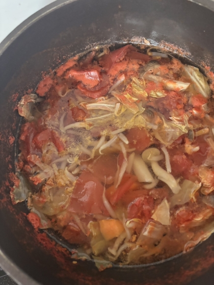 白菜・大根・トマトの　スープ