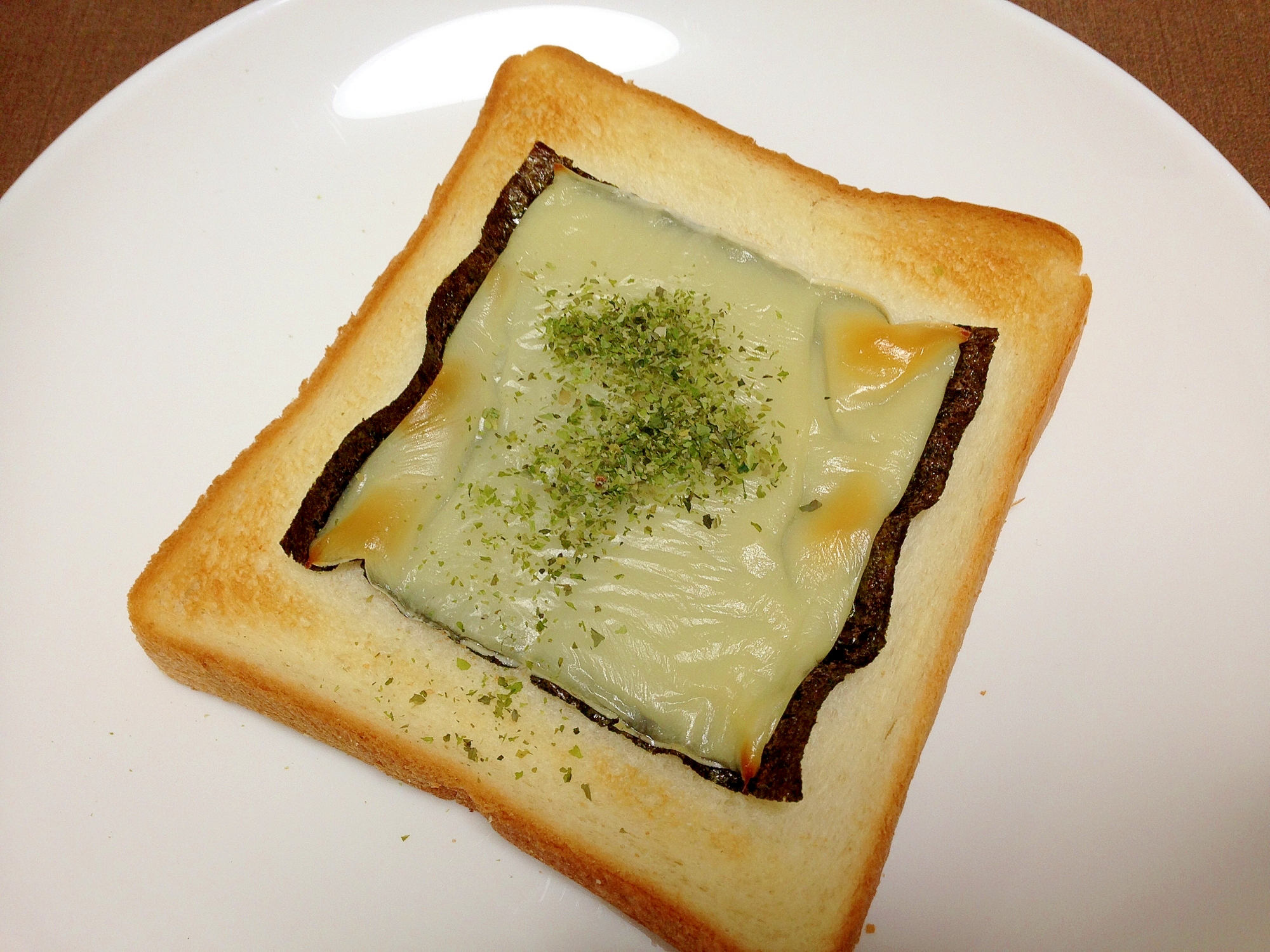 朝食に☆海苔と青のりのチーズトースト