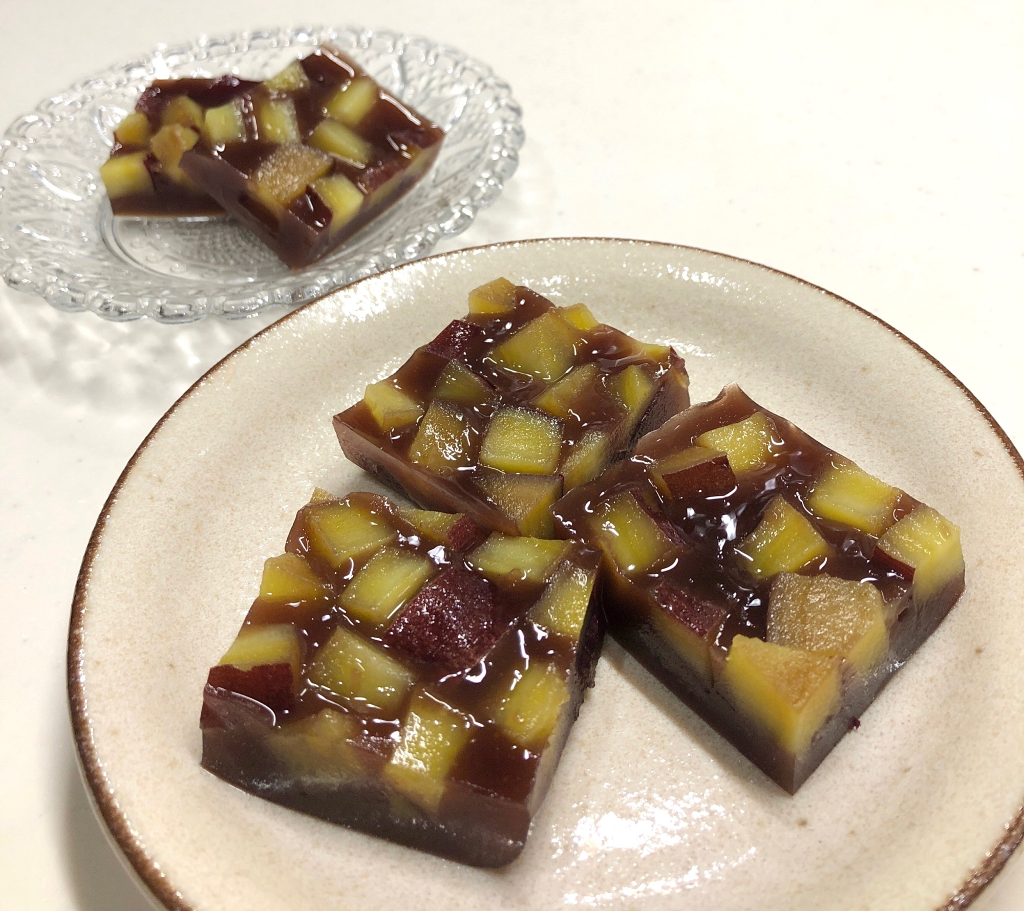 さつまいもの紅茶煮リメイク・芋入りようかん