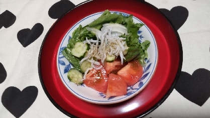 朝食で、頂きました。
野菜いいですね♥️