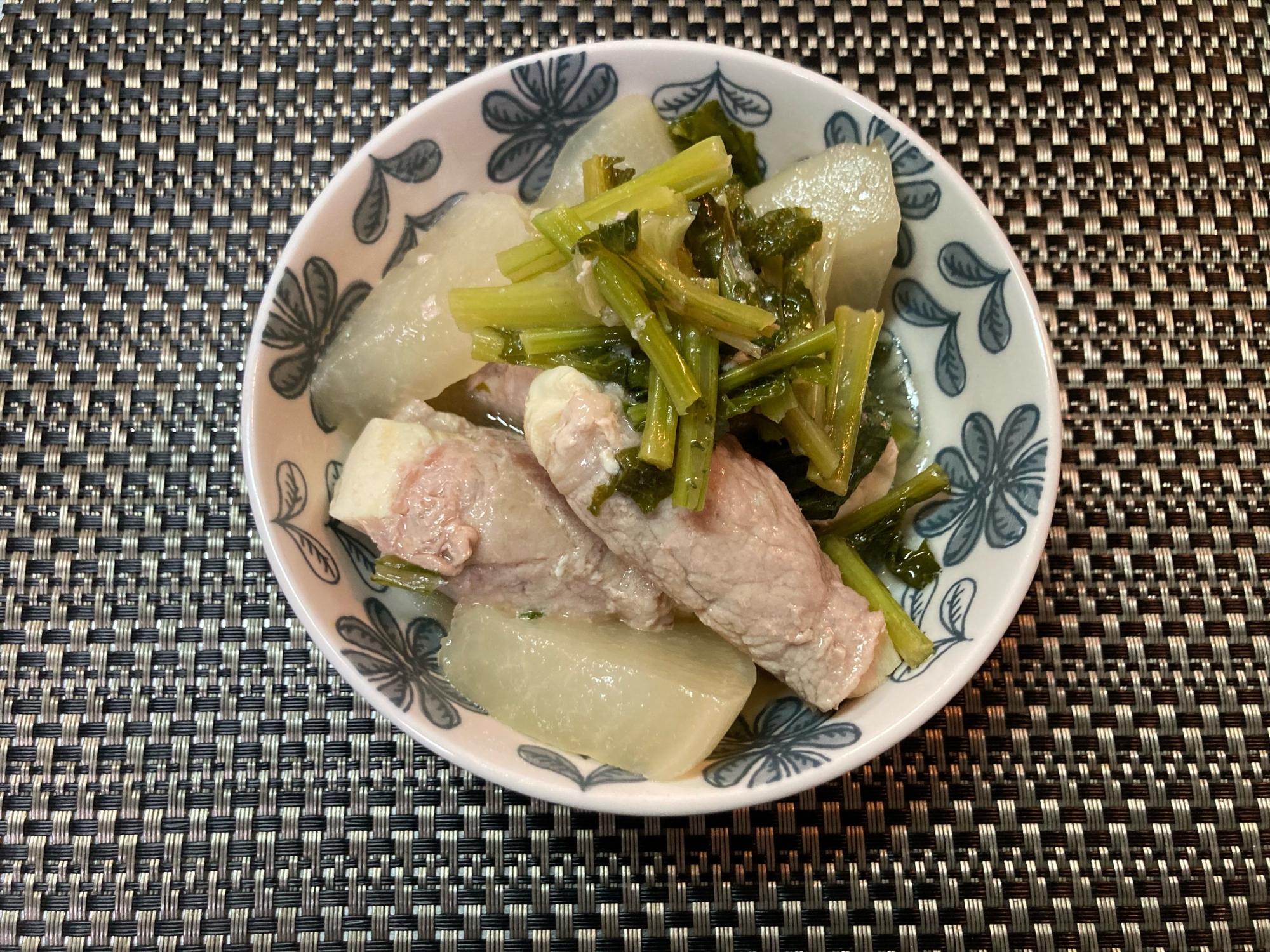 豆腐の豚巻きだし煮