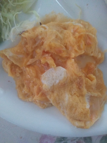 鮭チーズ♪スクランブルエッグ（・)))･･･♡