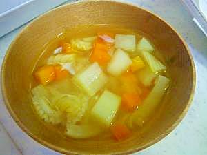 冷蔵庫整理、野菜たっぷりスープ
