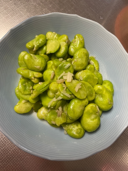 そら豆☆ガーリック炒め