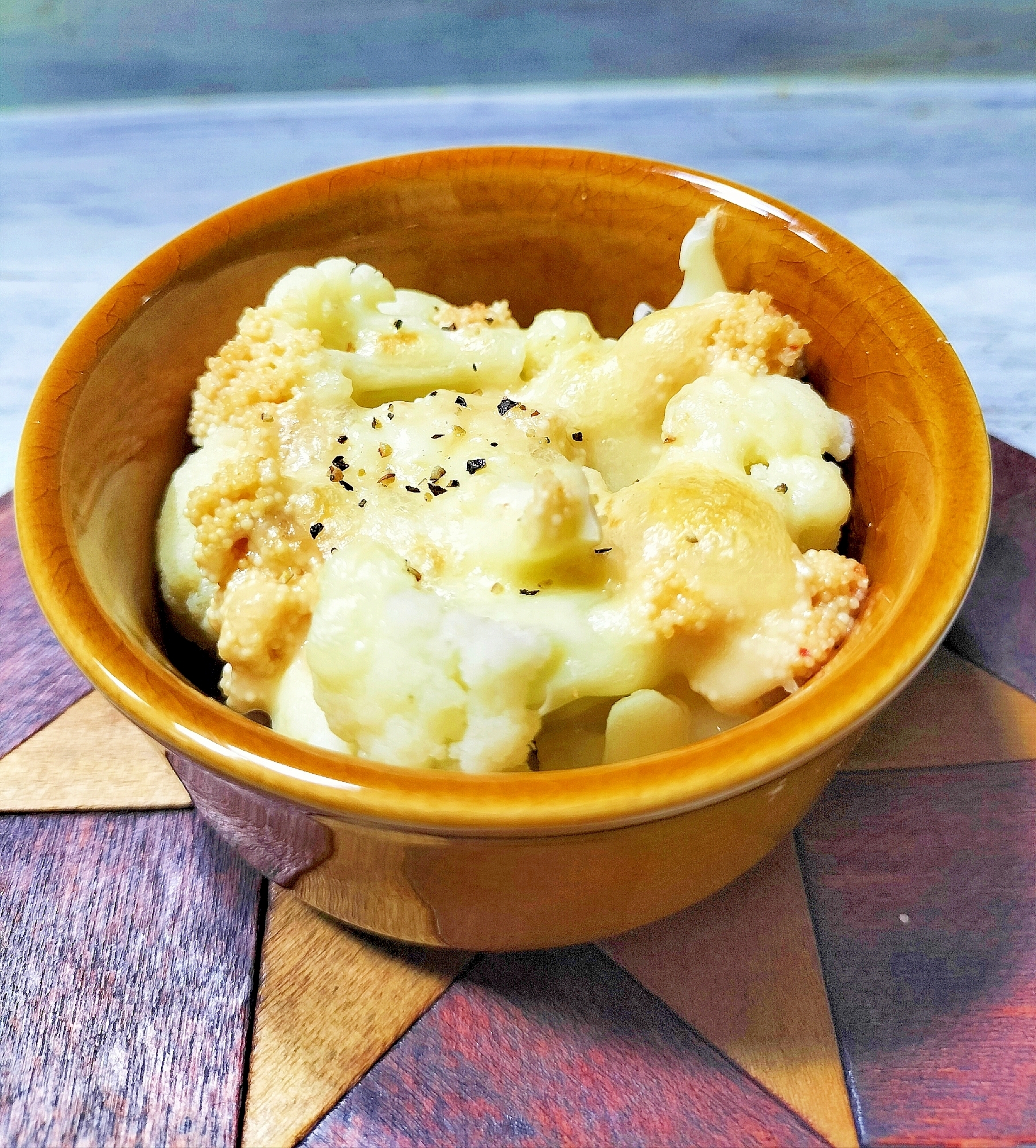 カリフラワーの明太ゴーダチーズ焼き