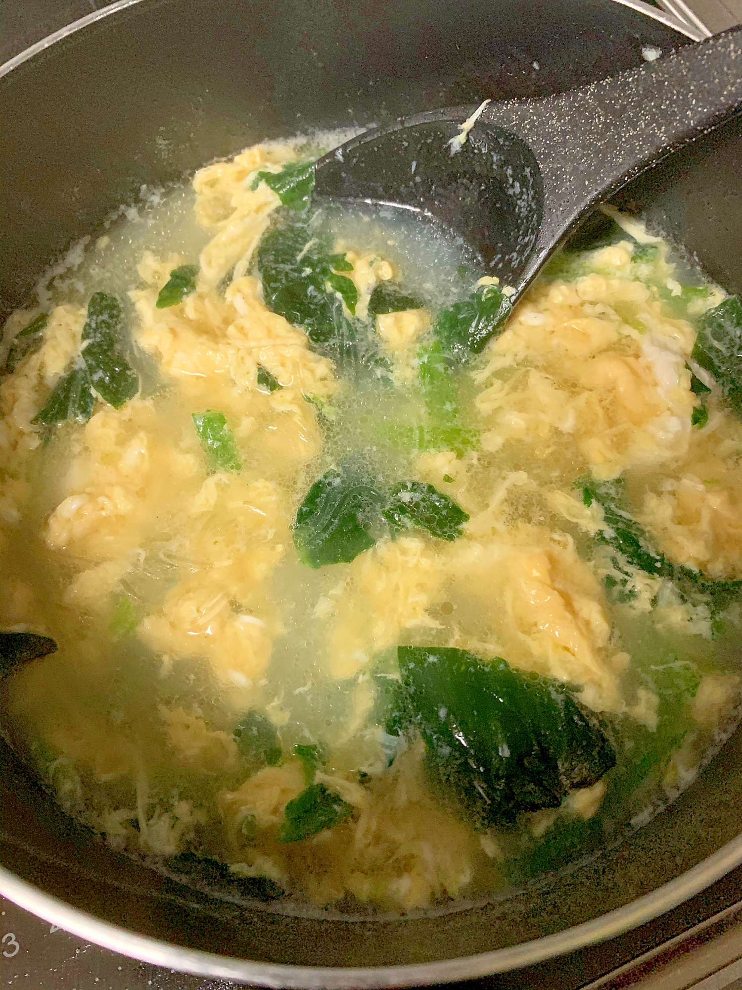 卵とほうれん草入り春雨中華スープ レシピ 作り方 By ねこちゃんダイスキ 楽天レシピ