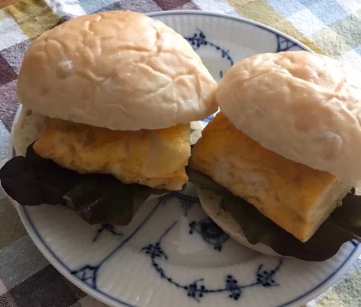 たけのこの卵焼きサンド