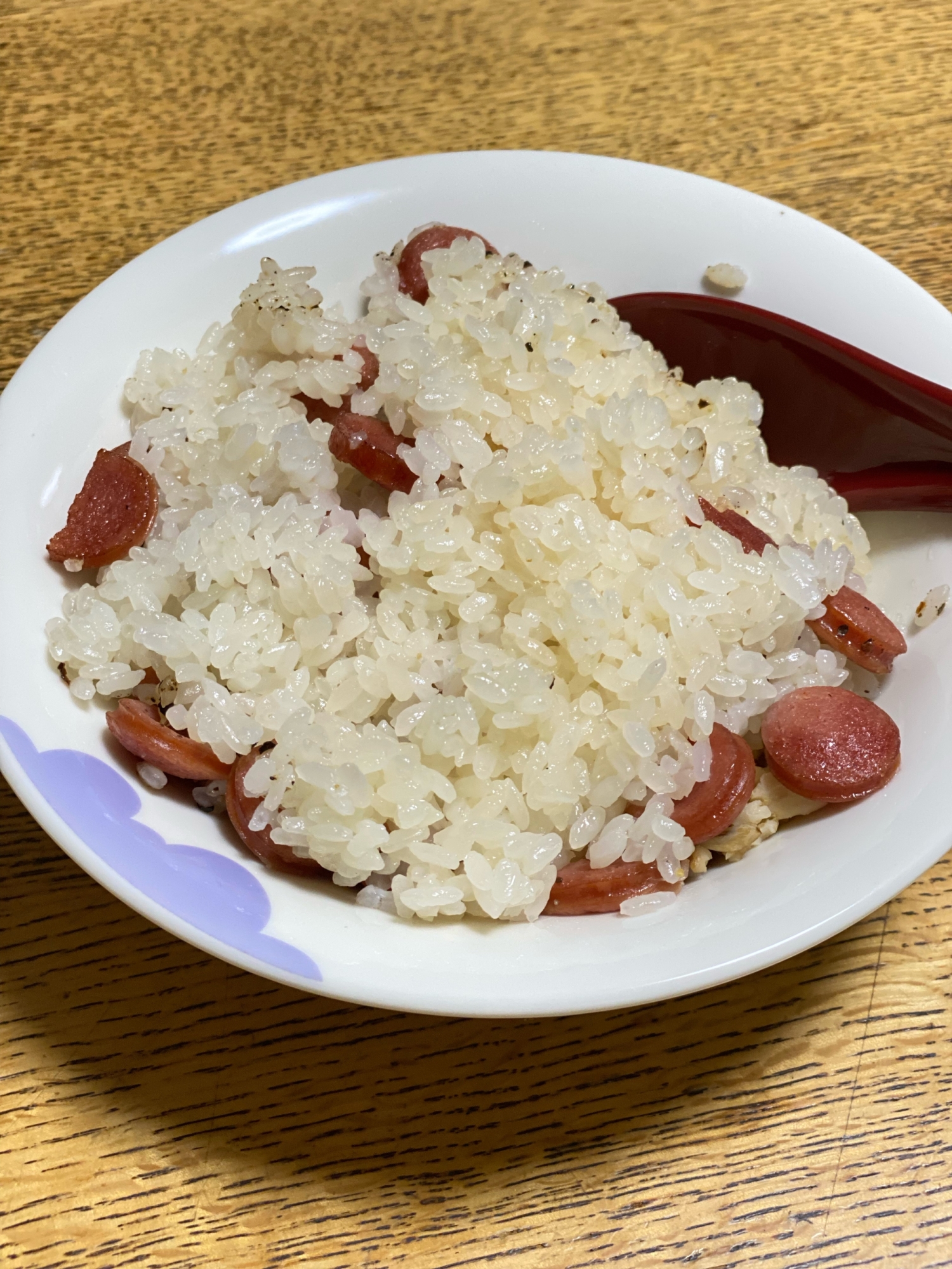 ソーセージ炊き込みピラフ