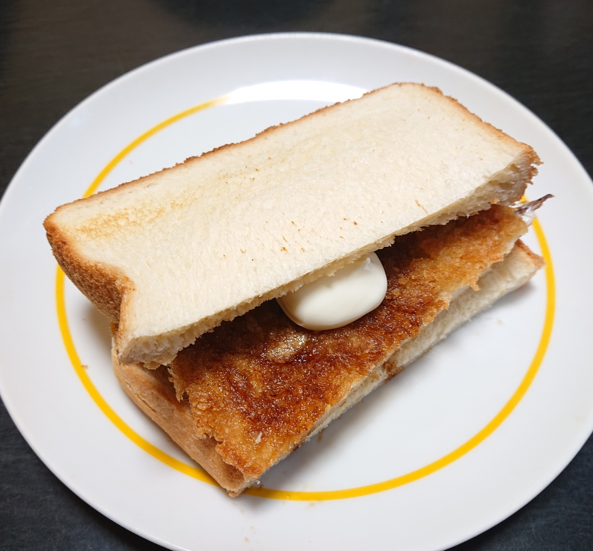 アジフライサンド