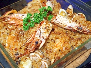 あさりがたっぷり 簡単パエリア