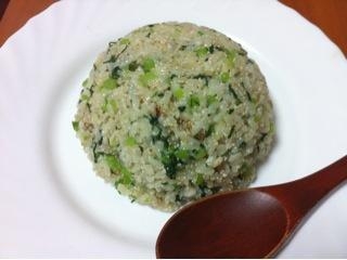 シャキシャキ♪小松菜チャーハン