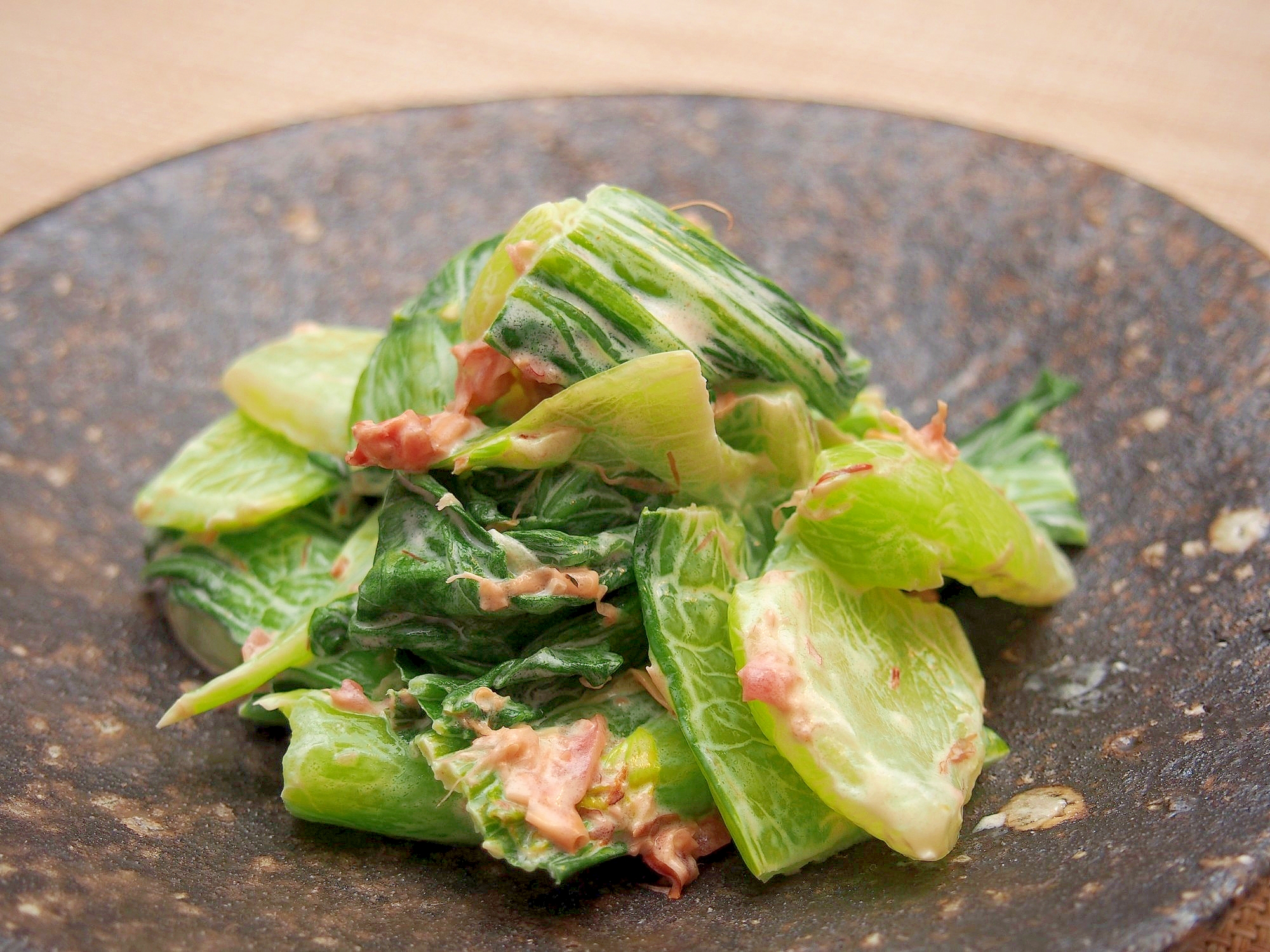 簡単おつまみ！チンゲン菜の梅おかか和え