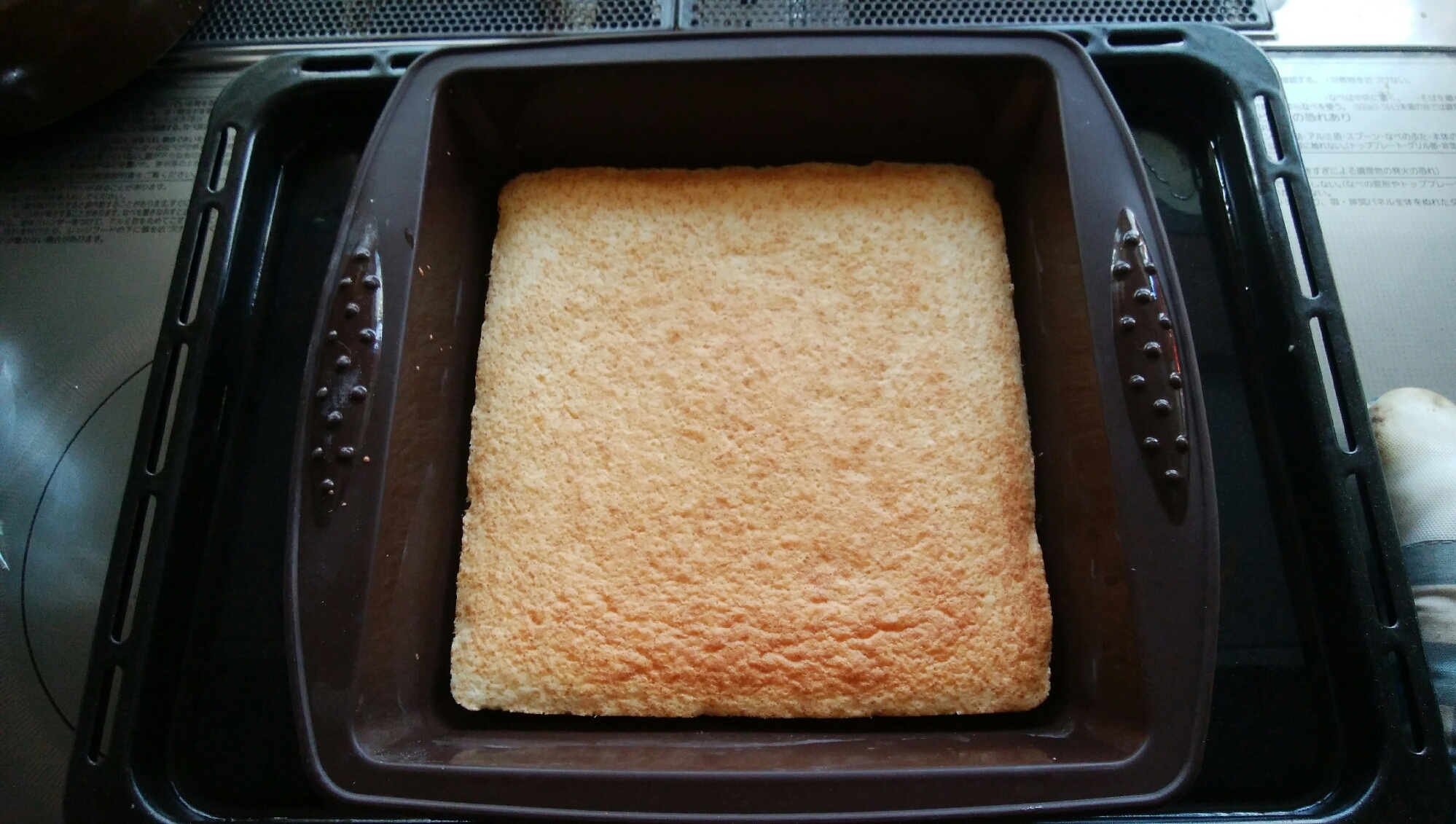 少量スポンジケーキ