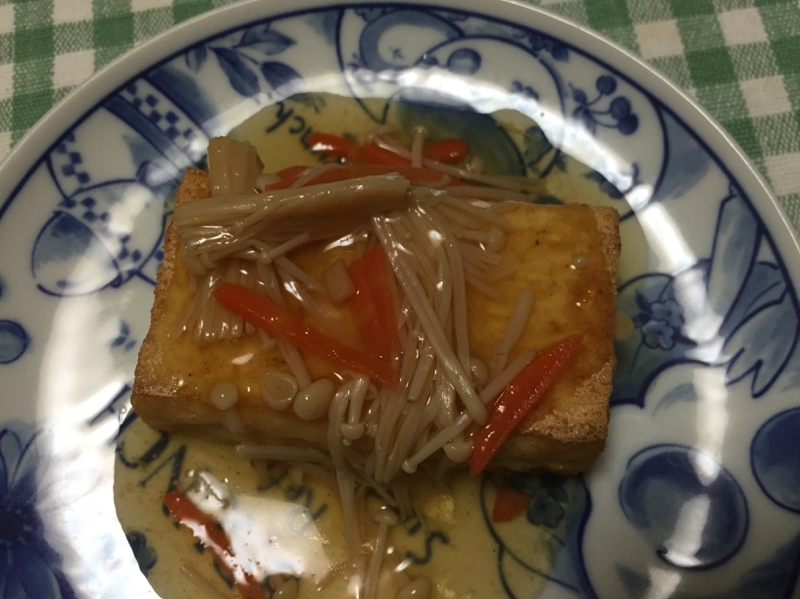 厚揚げの野菜甘酢あんかけ