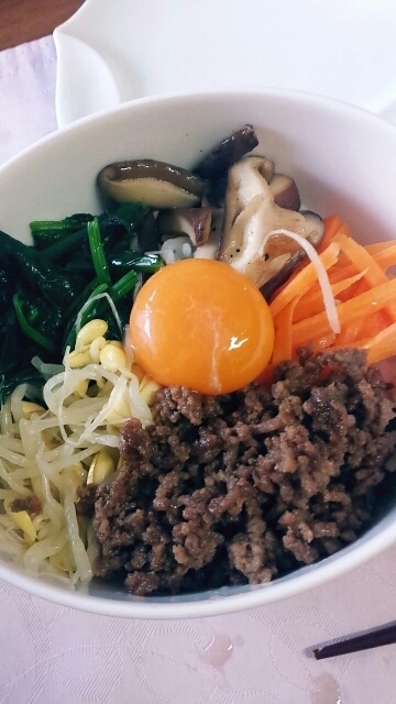 韓国人が作る本番のビビンバ♪