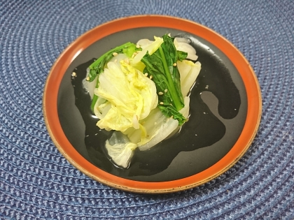 白菜と小松菜のナムル