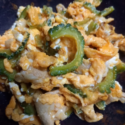 ✧❁豚肉とゴーヤの卵炒め❁✧