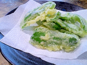 ピーマンの天ぷら レシピ 作り方 By へのつっぱりはいらんですよ 楽天レシピ