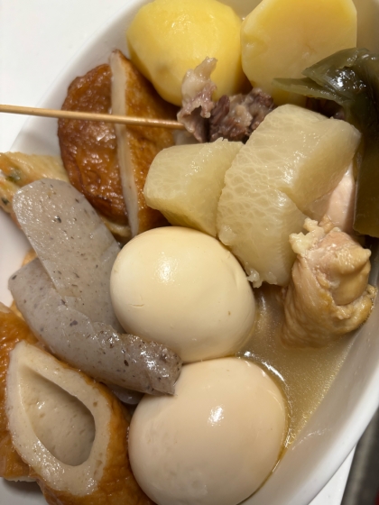 おでんは、具材によって、煮込み時間を変えましょう。