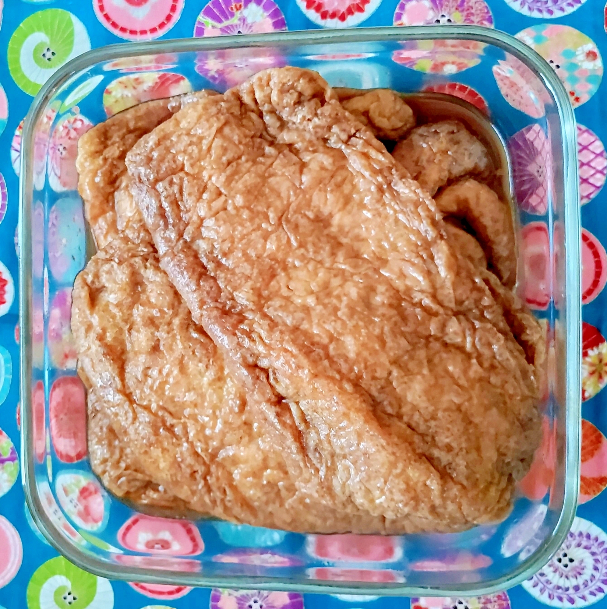 うす揚げの甘辛煮(いなり寿司の皮)