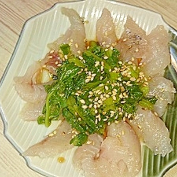 セイゴの刺身と大根の葉のごま醬油和え レシピ 作り方 By Happy Days 楽天レシピ セイゴの刺身と大根の葉のごま醬油和え レシピ 作り方 By Happy Days 楽天レシピ